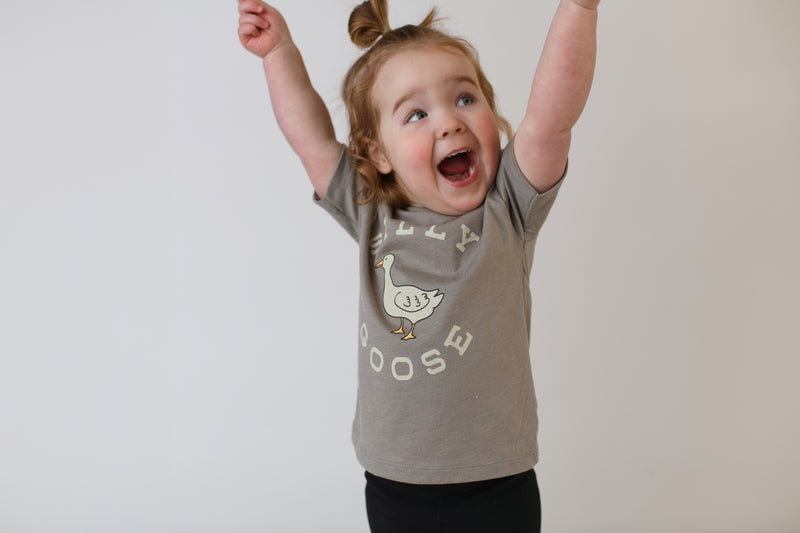 SILLY GOOSE KIDS' TEE | STONE