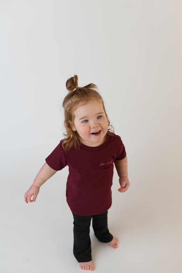 THERE'S ALWAYS TIME TO BE KIND KIDS' TEE | MAROON